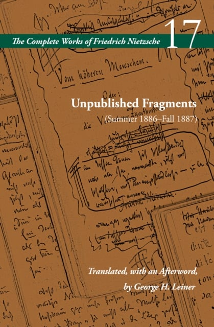 Book cover of Unpublished Fragments (Summer 1886–Fall 1887)