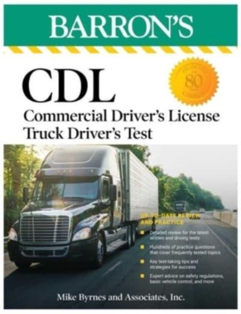 Book cover of CDL: Commercial Driver's License Truck Driver's Test, Fifth Edition: Comprehensive Subject Review + Practice