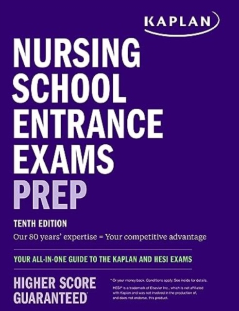 Book cover of Kaplan Nursing School Entrance Exams Prep
