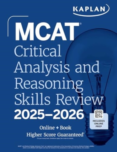 Book cover of MCAT Critical Analysis and Reasoning Skills Review 2025-2026