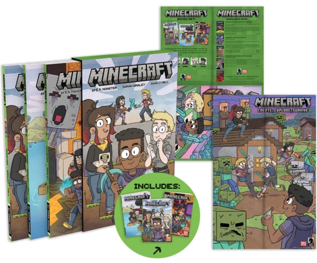 Book cover of Minecraft Boxed Set (Graphic Novels)