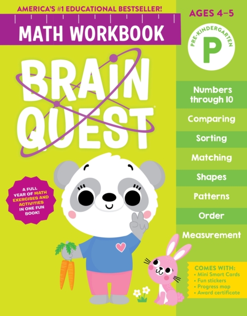 Book cover of Brain Quest Math Workbook: Pre-Kindergarten