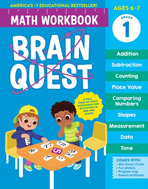Book cover of Brain Quest Math Workbook: 1st Grade