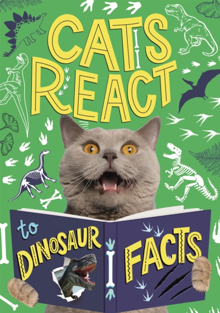 Book cover of Cats React to Dinosaur Facts
