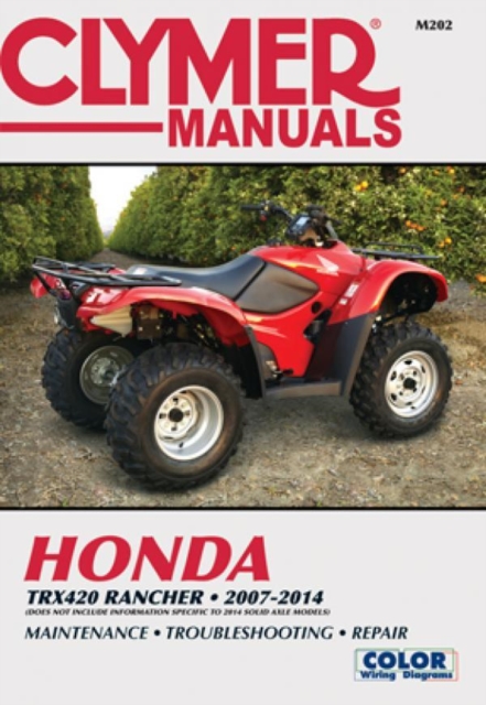 Book cover of Honda TRX420 Rancher ATV (2007-2014) Service Repair Manual