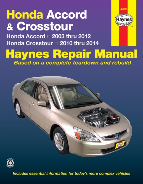 Book cover of Honda Accord (2003-2012) & Crosstour (2010-2014) Haynes Repair Manual (USA)