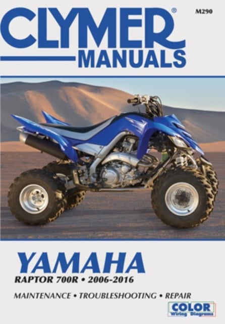Book cover of Clymer Yamaha Raptor 700R Motorcycle Repair Manual
