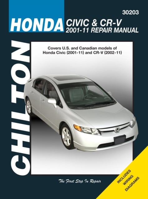 Book cover of Honda Civic & CR-V ('01-'11) (Chilton)