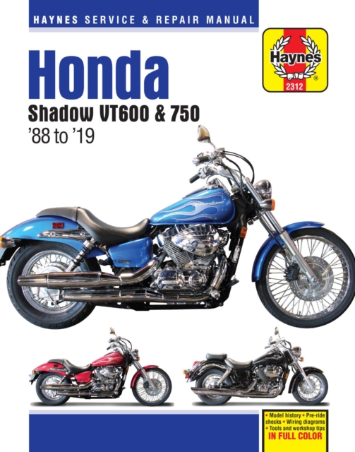 Book cover of Honda Shadow VT600 & 750 (88-19)