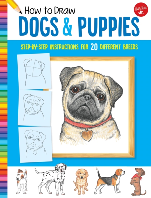 Book cover of How to Draw Dogs & Puppies