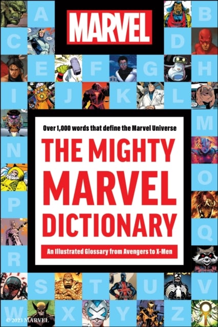 Book cover of The Mighty Marvel Dictionary