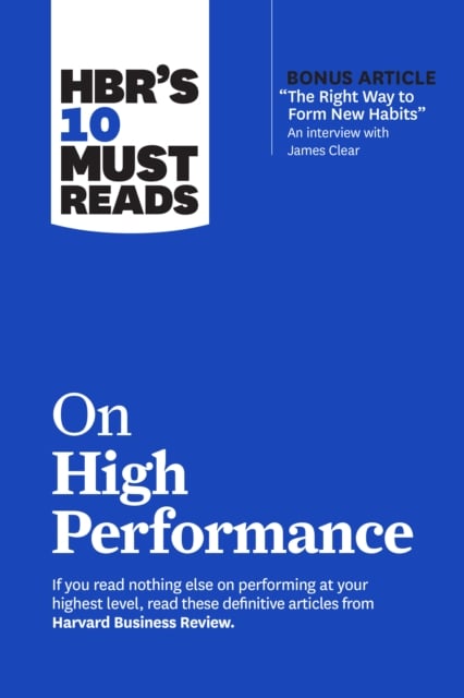 Book cover of HBR's 10 Must Reads on High Performance