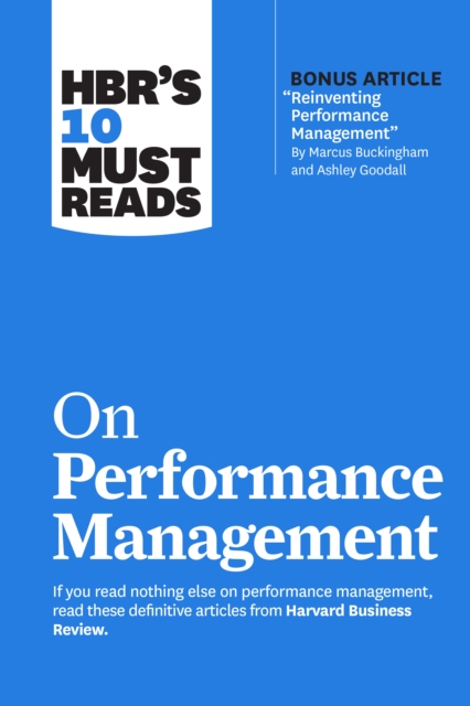 Book cover of HBR's 10 Must Reads on Performance Management