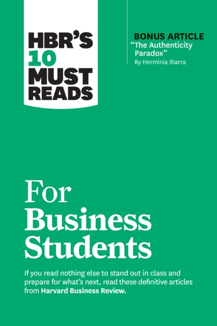 Book cover of HBR's 10 Must Reads for Business Students