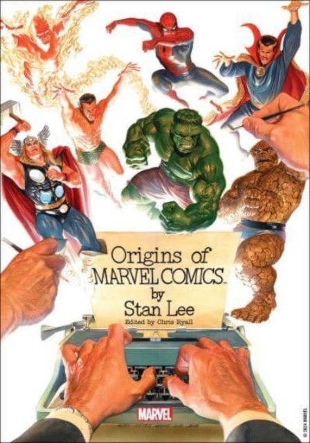 Book cover of Origins of Marvel Comics (Deluxe Edition)