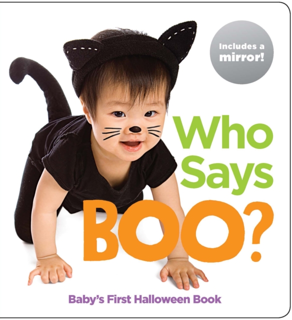 Book cover of Who Says Boo? Baby's First Halloween Book