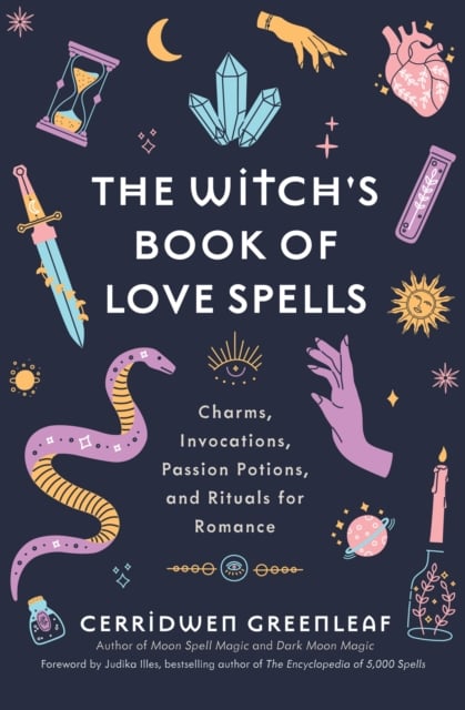 Book cover of The Witch's Book of Love Spells