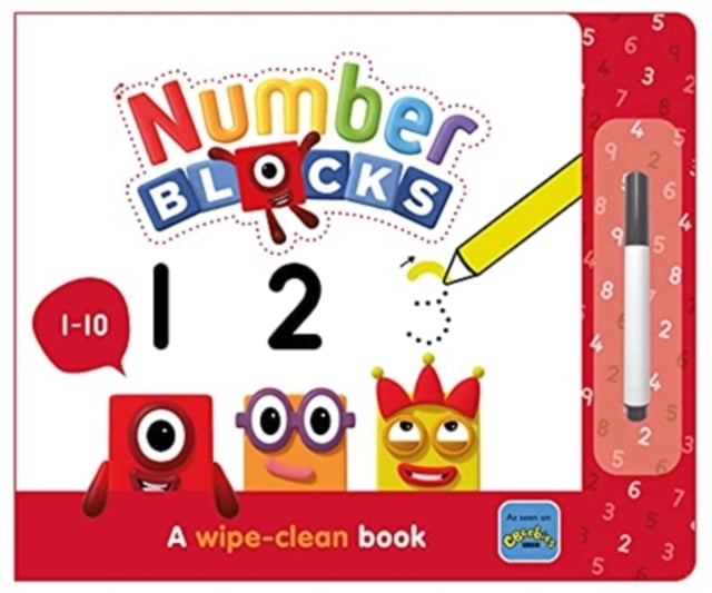 Book cover of Numberblocks 1-10: A Wipe-Clean Book