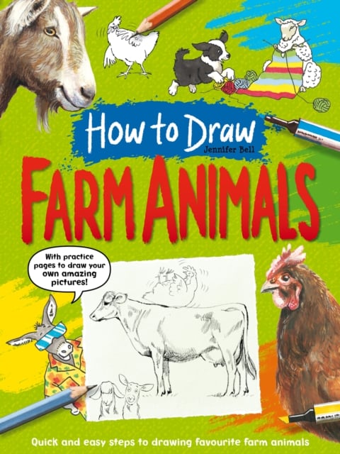 Book cover of How To Draw: Farm Animals