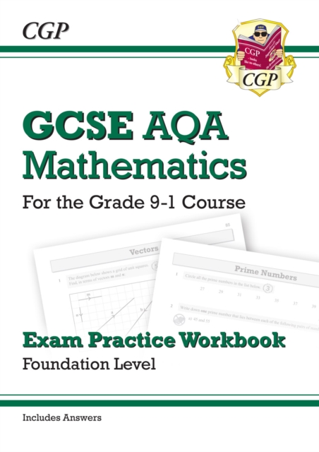 Book cover of GCSE Maths AQA Exam Practice Workbook: Foundation - includes Video Solutions and Answers