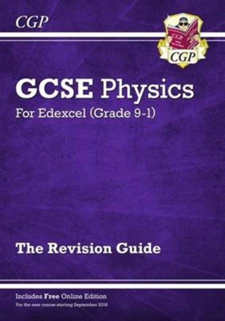 Book cover of GCSE Physics Edexcel Revision Guide includes Online Edition, Videos & Quizzes