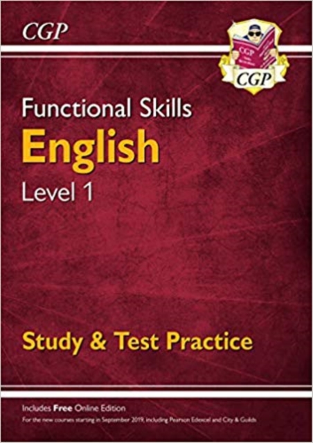 Book cover of Functional Skills English Level 1 - Study & Test Practice