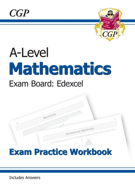 Book cover of A-Level Maths Edexcel Exam Practice Workbook (includes Answers)