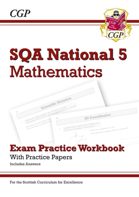 Book cover of National 5 Maths: SQA Exam Practice Workbook - includes Answers