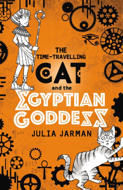 Book cover of The Time-Travelling Cat and the Egyptian Goddess