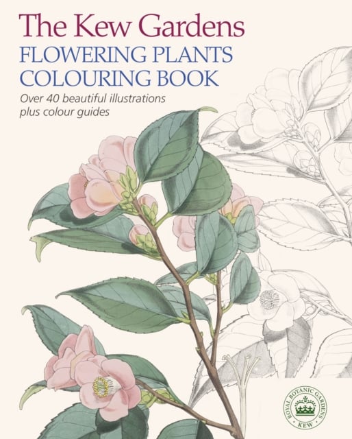 Book cover of The Kew Gardens Flowering Plants Colouring Book