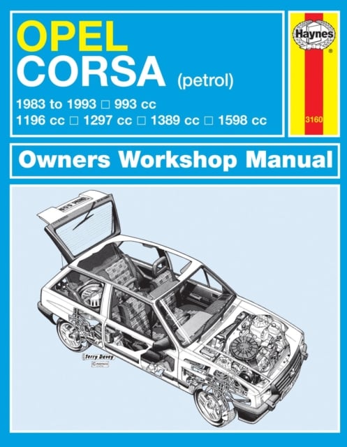 Book cover of Opel Corsa Petrol (83 - Mar 93) Haynes Repair Manual