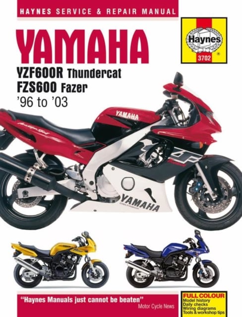 Book cover of Yamaha YZF600R Thundercat & FZS600 Fazer (96 - 03) Haynes Repair Manual