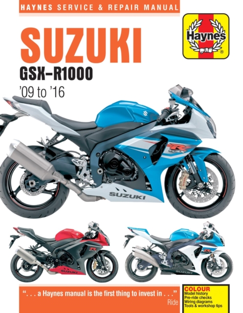 Book cover of Suzuki GSX-R1000 (09 - 16) Haynes Repair Manual