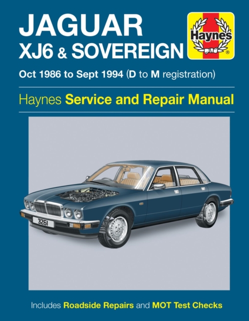 Book cover of Jaguar XJ6 & Sovereign (Oct 86 - Sept 94) Haynes Repair Manual