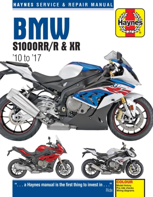 BMW S1000RR/R & XR Service & Repair Manual (2010 to 2017) by 