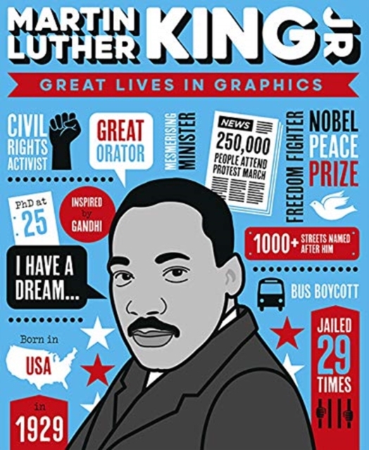 Book cover of Great Lives in Graphics: Martin Luther King