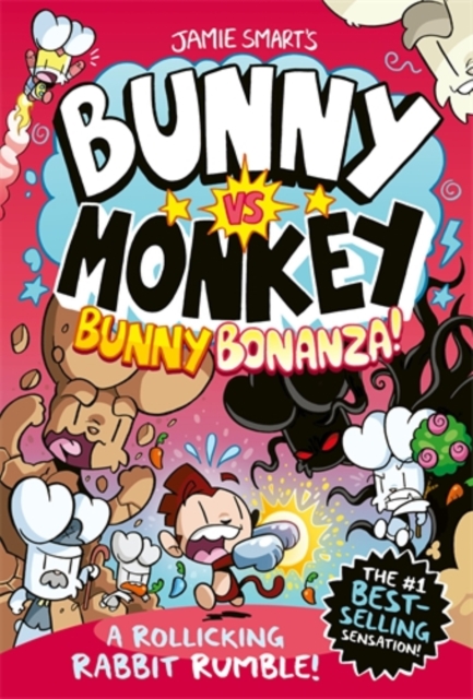 Book cover of Bunny vs Monkey: Bunny Bonanza (a Phoenix Comic Book, from the million-selling Jamie Smart, Illustrator of the Year)