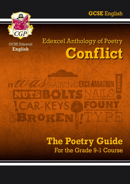 Book cover of GCSE English Edexcel Poetry Guide - Conflict Anthology includes Online Edition, Audio & Quizzes