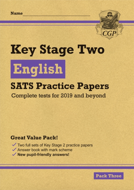 Book cover of KS2 English Year 6 SATS Practice Papers: Pack 3 - for the 2026 tests (with free Online Extras)