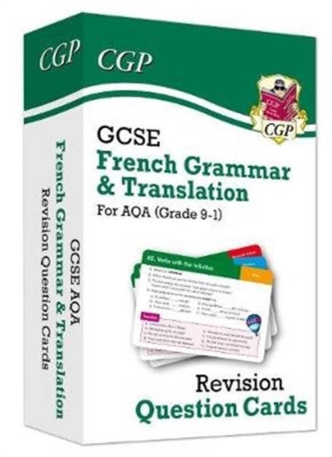 Book cover of GCSE AQA French: Grammar & Translation Revision Question Cards (For exams in 2025)