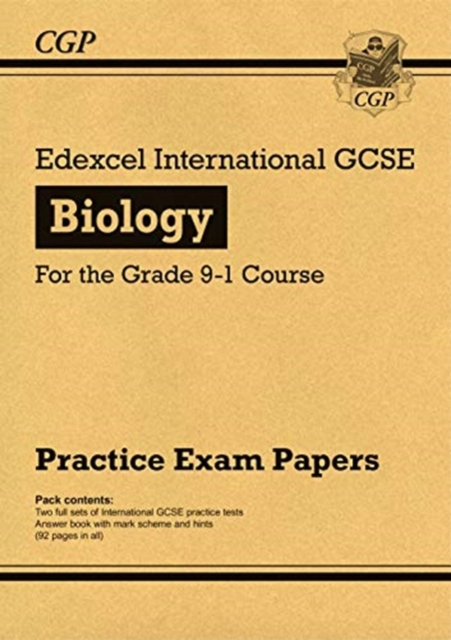 Book cover of Edexcel International GCSE Biology Practice Papers
