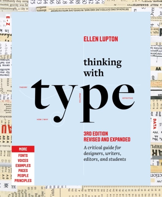 Book cover of Thinking with Type