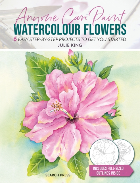 Book cover of Anyone Can Paint Watercolour Flowers