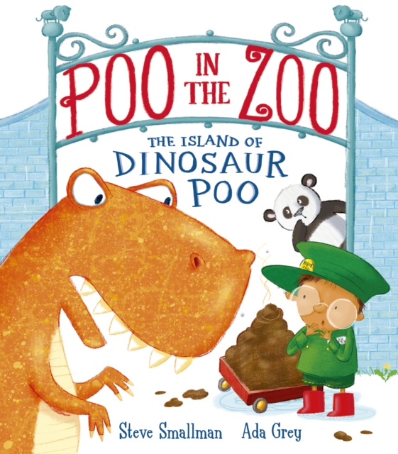 Book cover of Poo in the Zoo: The Island of Dinosaur Poo