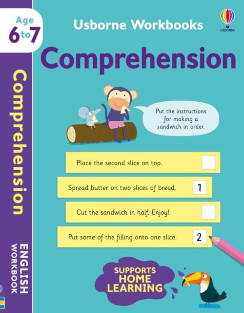 Book cover of Usborne Workbooks Comprehension 6-7