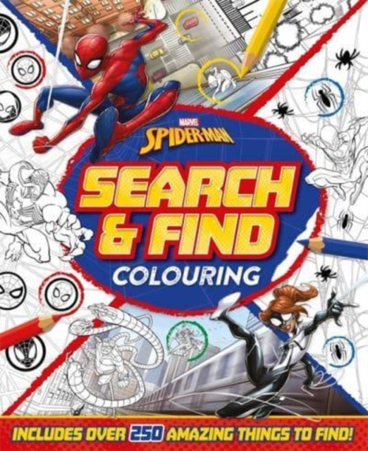 Book cover of Marvel Spider-Man: Search & Find Colouring