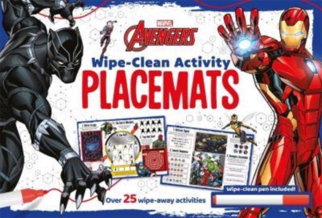Book cover of Marvel Avengers: Wipe-clean Activity Placemats