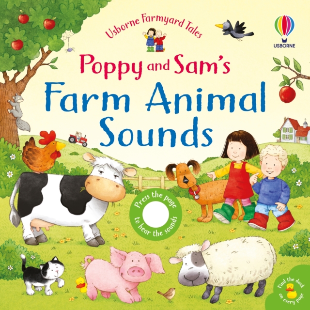 Book cover of Poppy and Sam's Farm Animal Sounds