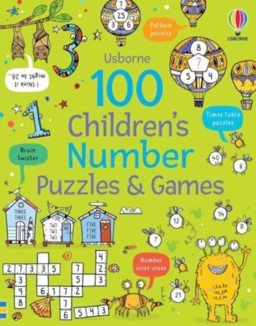 Book cover of 100 Children's Number Puzzles and Games