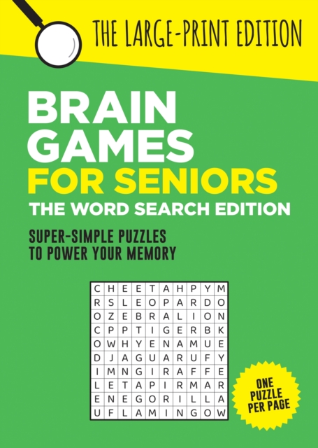 Book cover of Brain Games for Seniors: The Word Search Edition